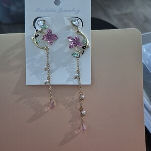 Elegant Floral Drop Earrings
